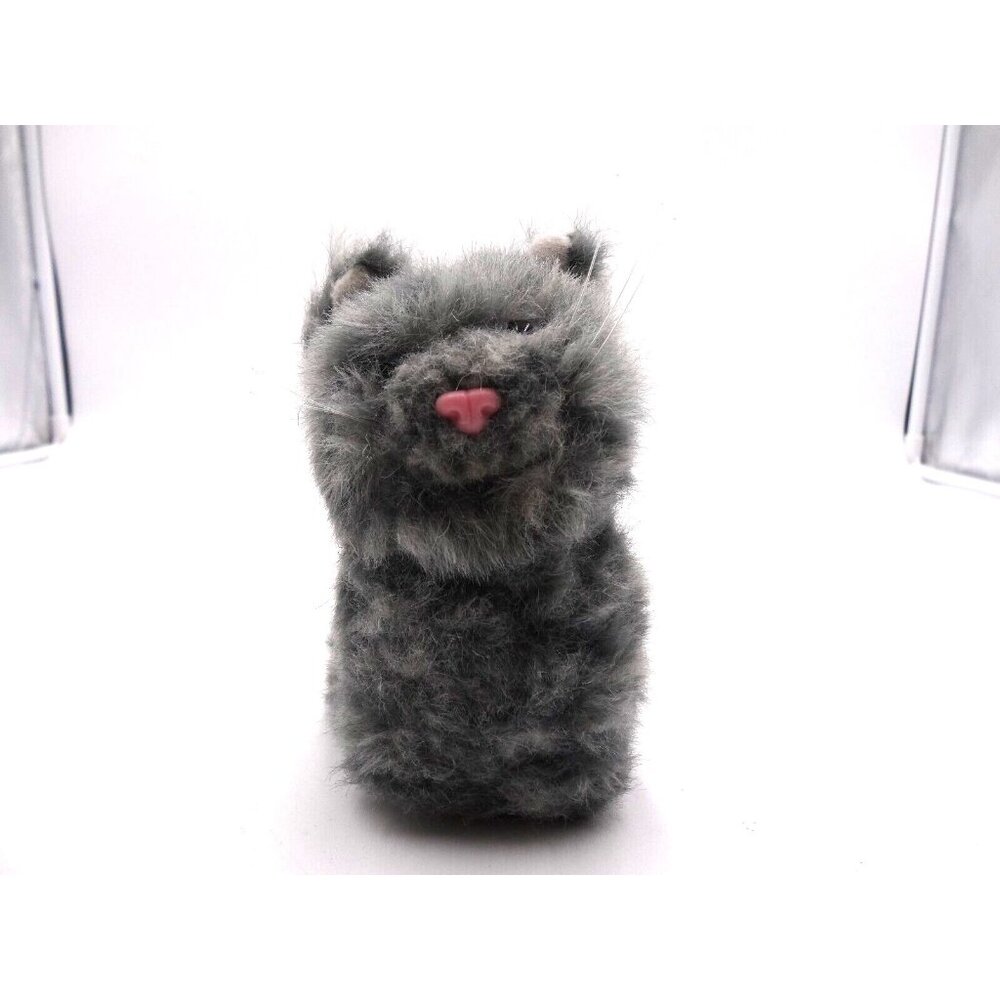 American Girl Praline Gray Striped Tabby‎ Cat 5" Kitten Blue Eyed Poseable Tail